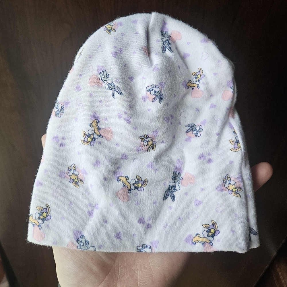 Y2K Warner Bros. Baby Looney Tunes Beanie - White and Purple